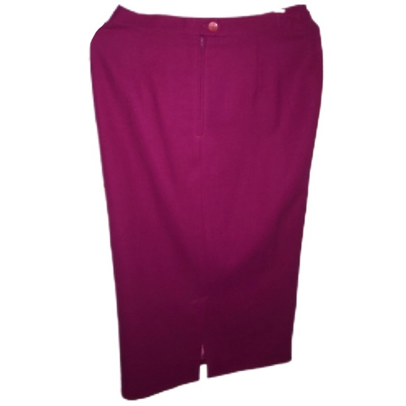 HOT PINK FUCHSIA BUSINESS CASUAL LADY PENCIL SKIRT - Picture 1 of 5
